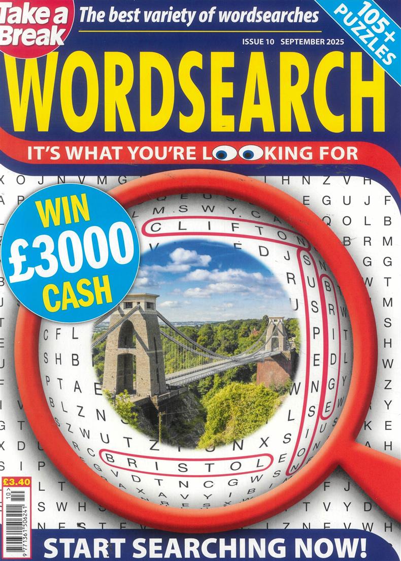 Take a Break Wordsearch - NO 10