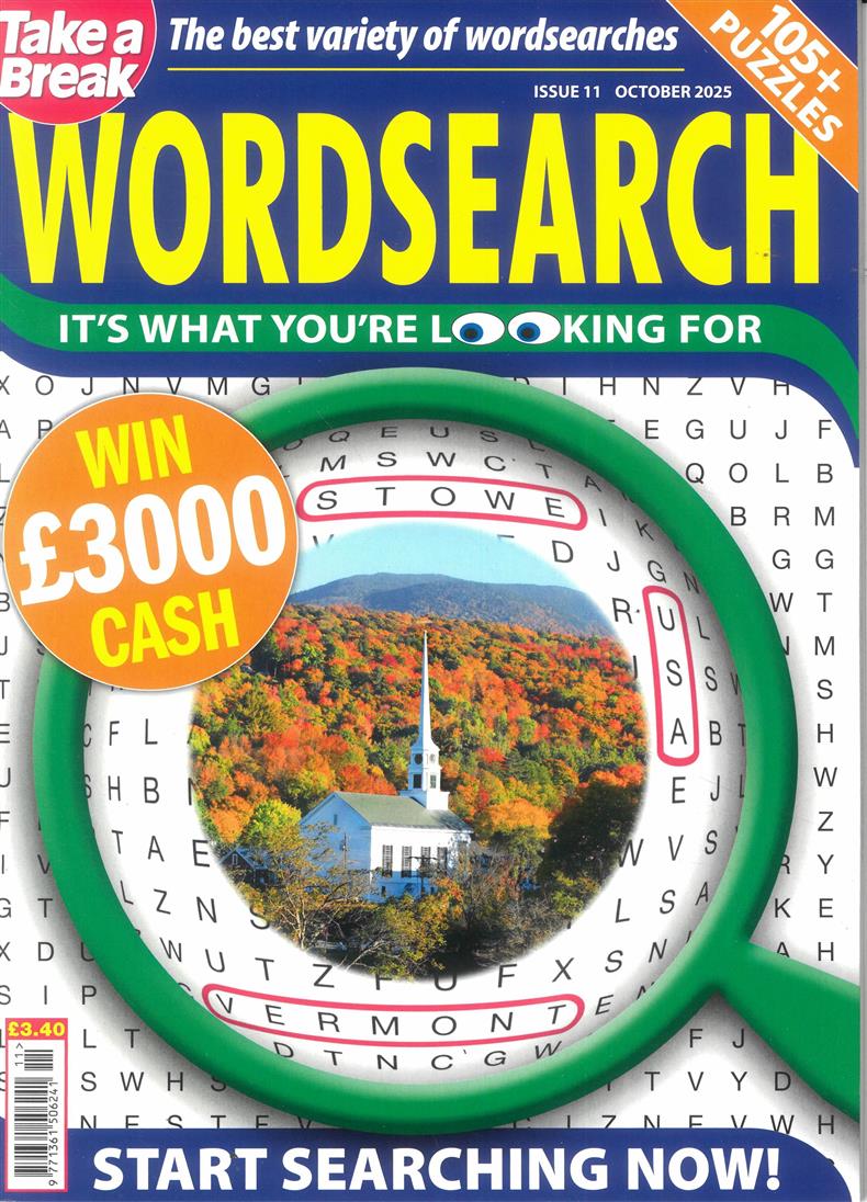 Take a Break Wordsearch - NO 11