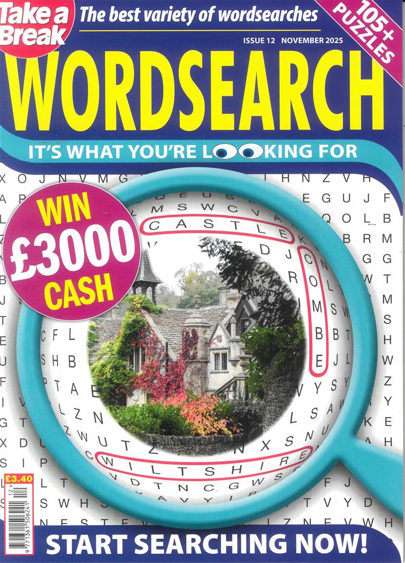 Take a Break Wordsearch - NO 12