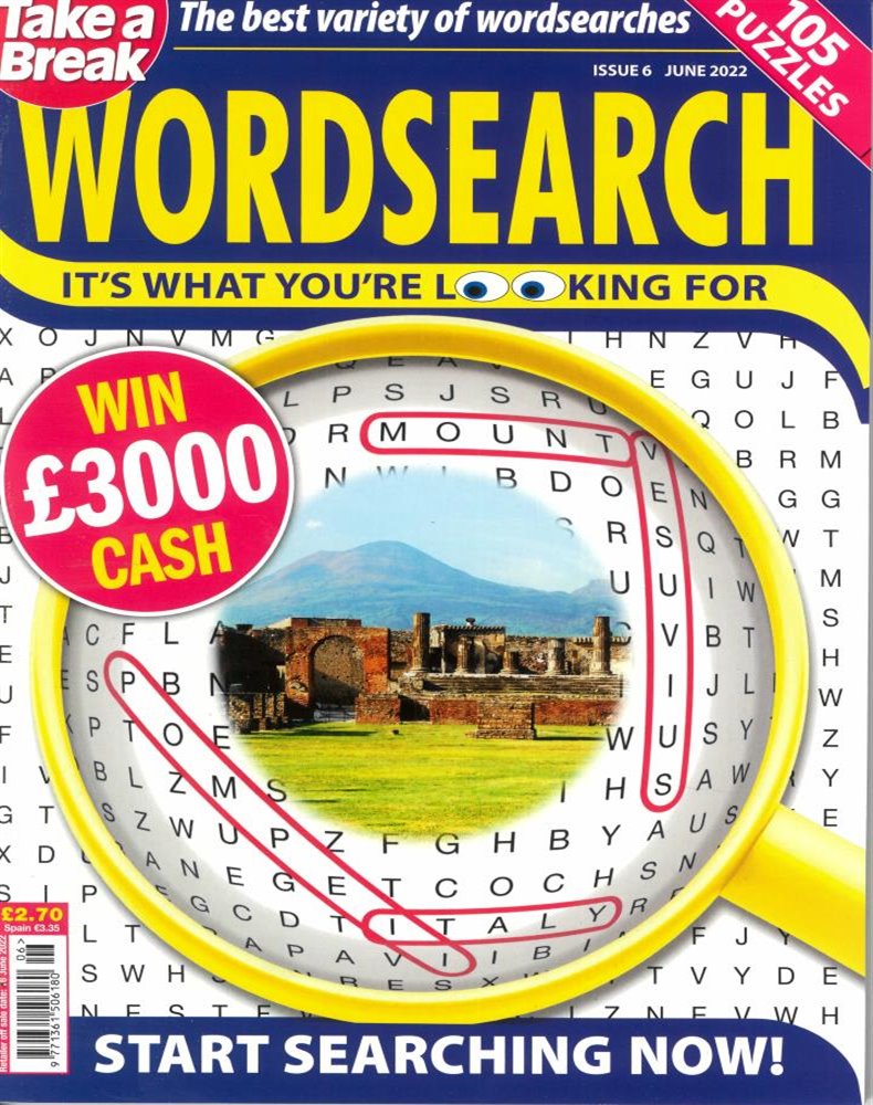 Take a Break's Wordsearch Magazine Issue NO 6