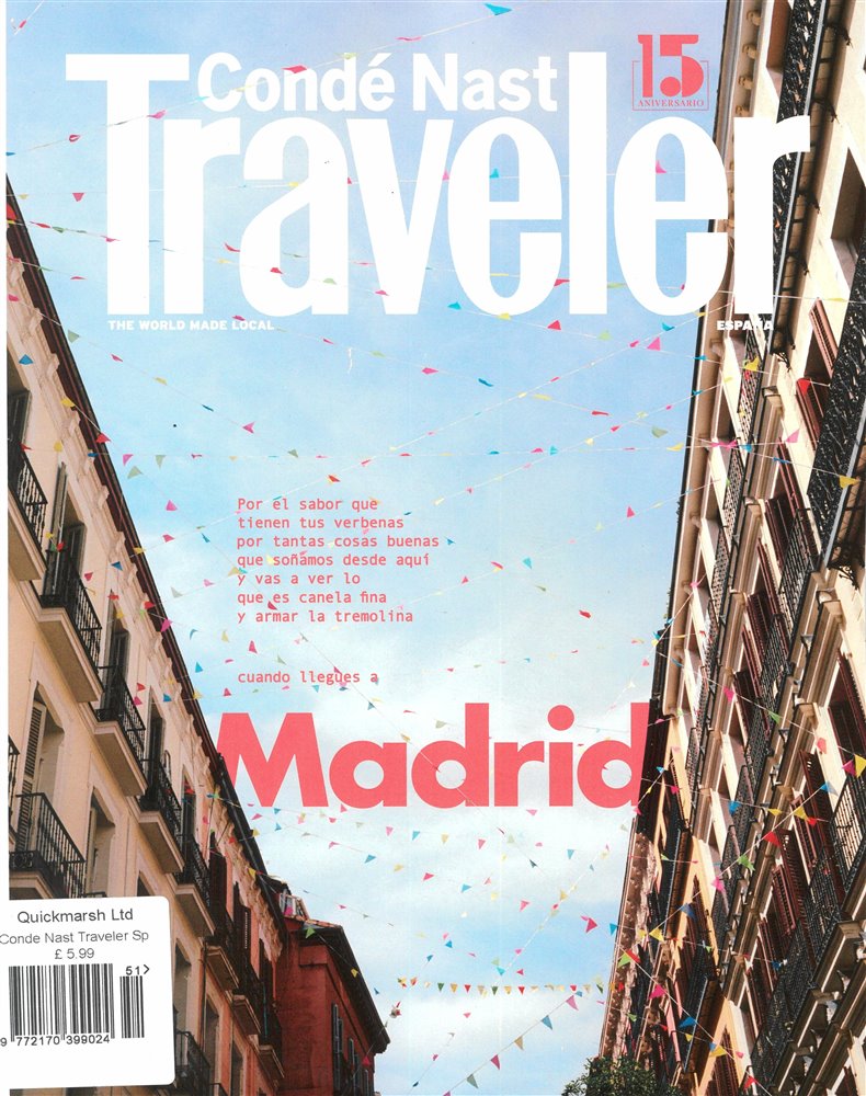 Conde Nast Traveller Spanish Magazine Issue NO 151