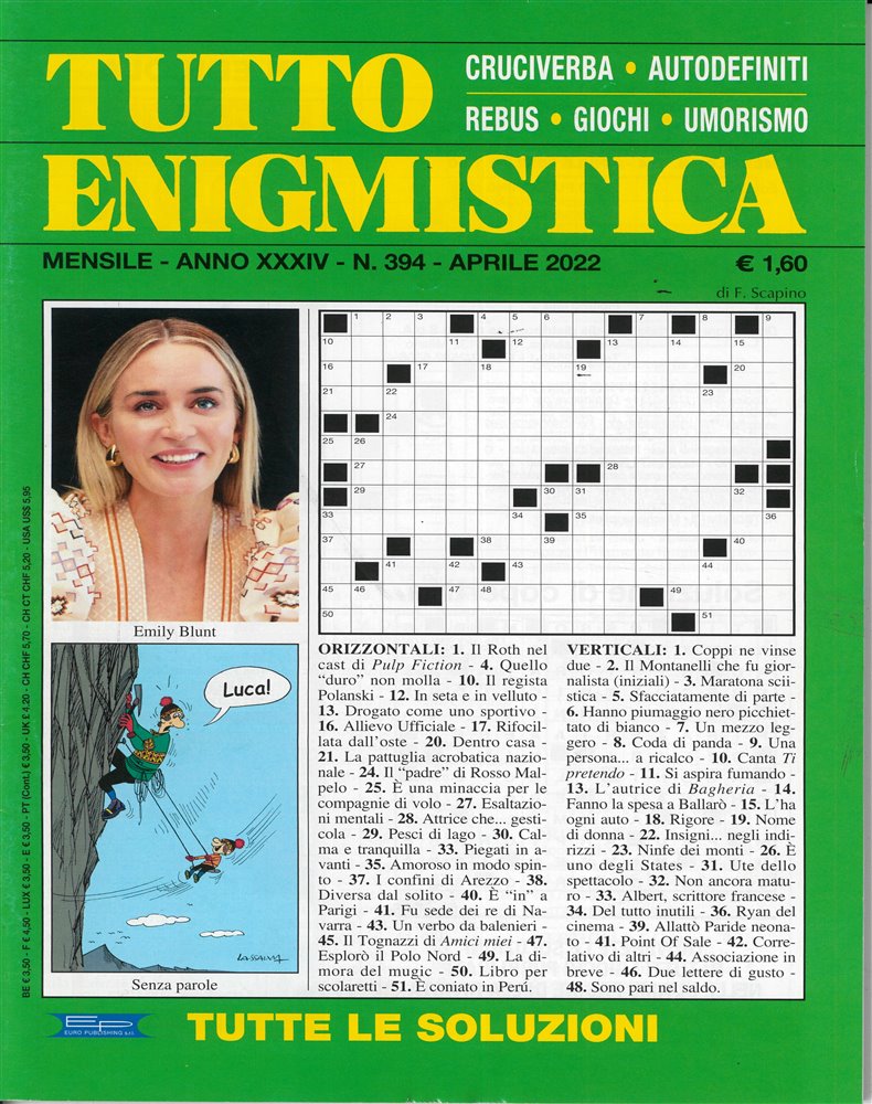 Tutto Enigmistica Magazine Issue NO 394