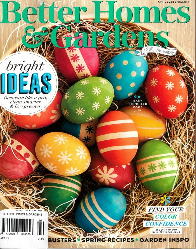 Better Homes and Garden Magazine Issue APR 22