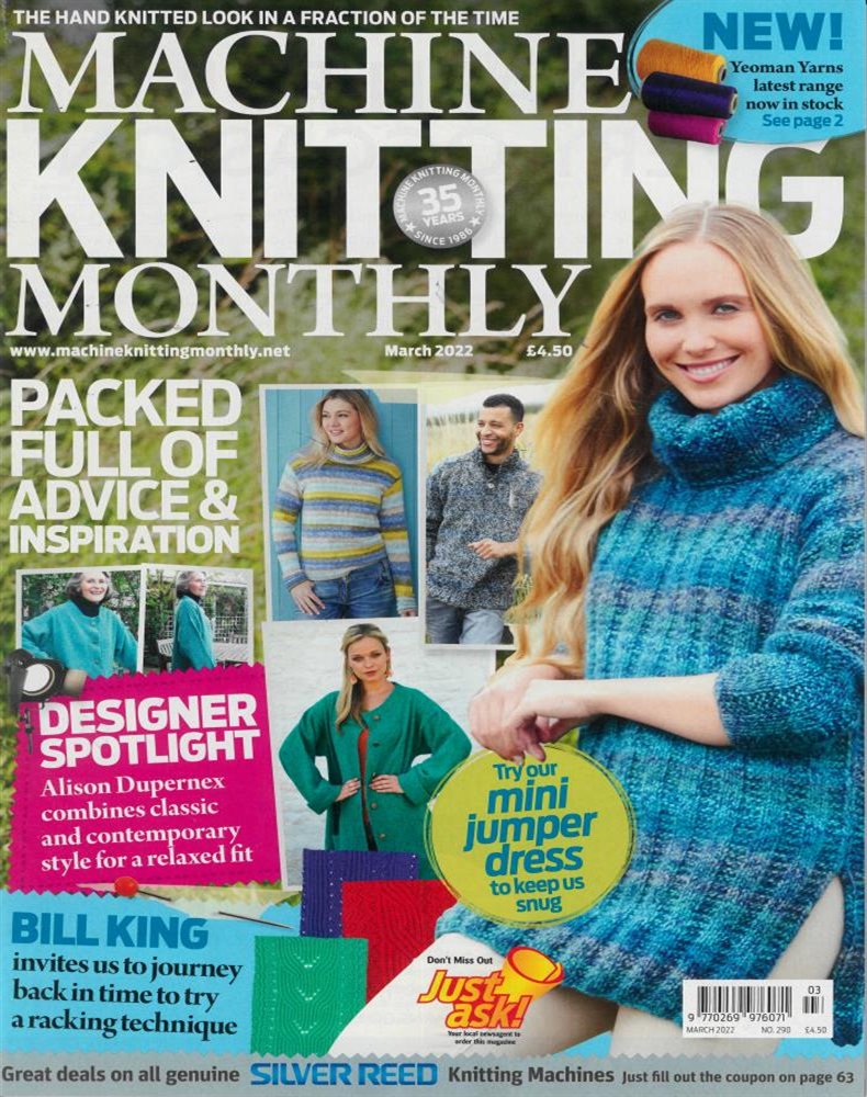Machine Knitting Monthly Magazine Issue MAR 22