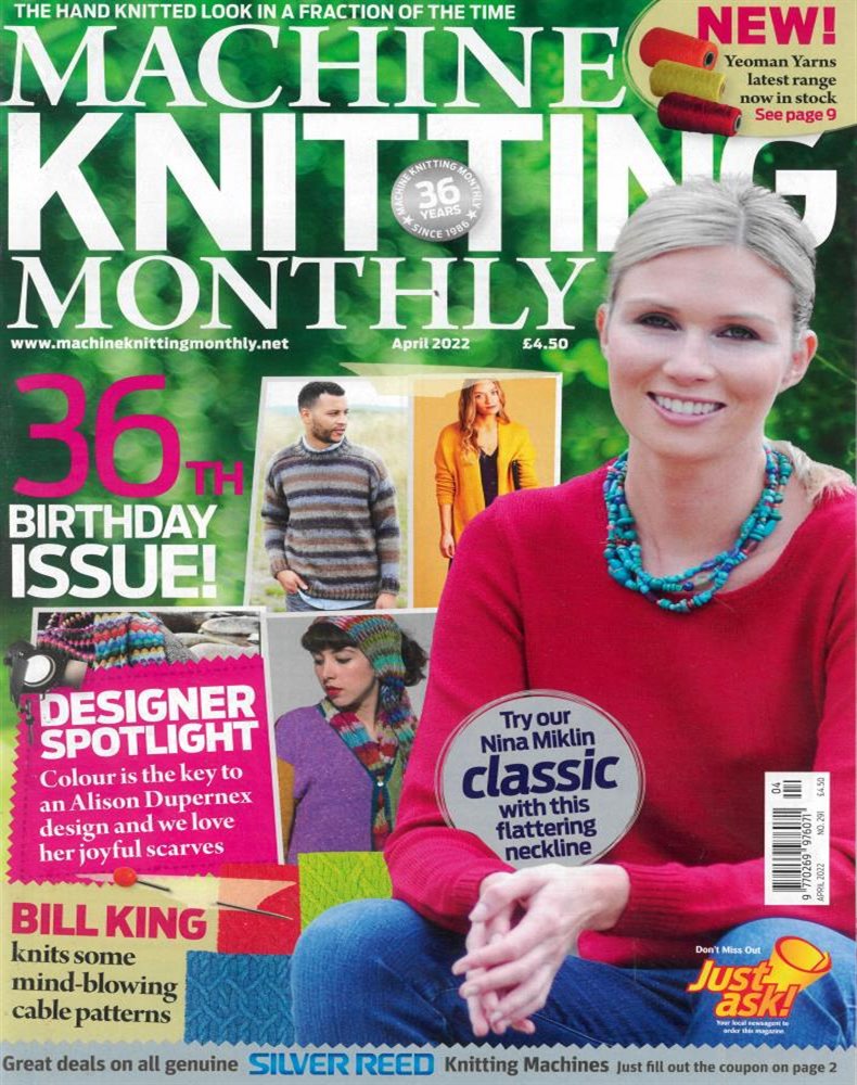 Machine Knitting Monthly Magazine Issue APR 22