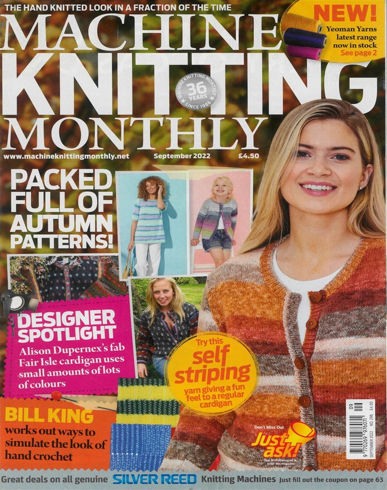 Machine Knitting Monthly Magazine Subscription