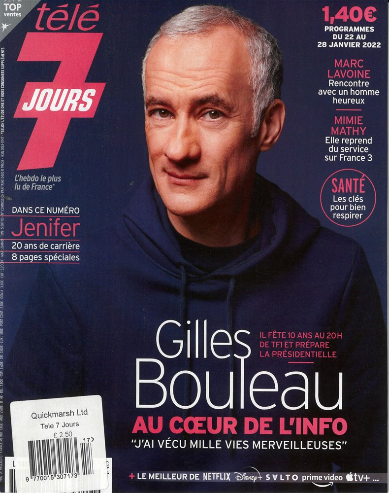 Tele 7 Jours Magazine Issue NO 3217