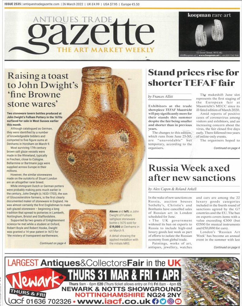 Antique Trade Gazette Magazine Issue 26/03/2022