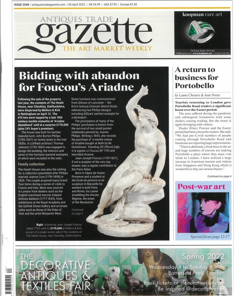 Antique Trade Gazette Magazine Issue 30/04/2022