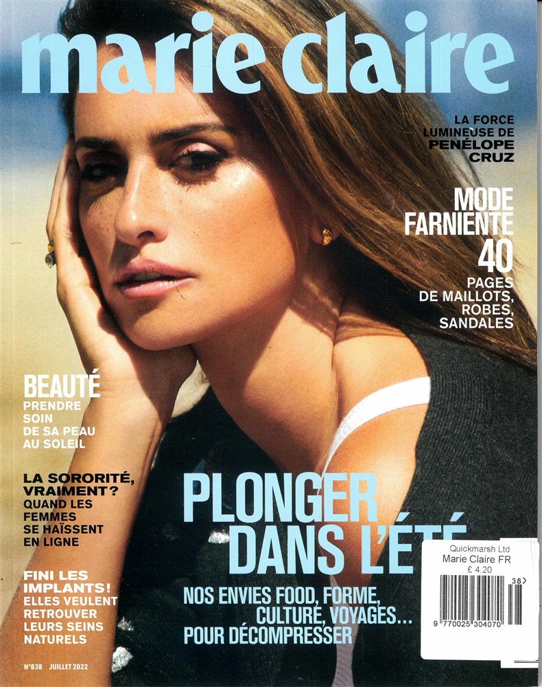 Marie Claire French Magazine Issue NO 838