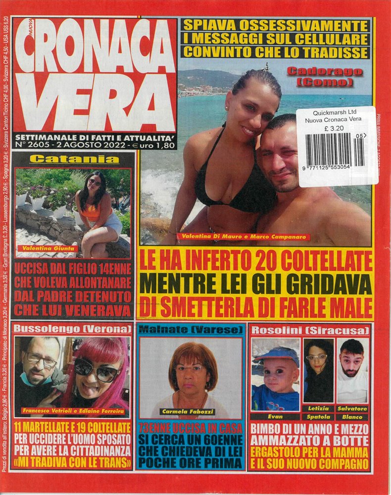 Nuova Cronaca Vera Weekly Magazine Subscription