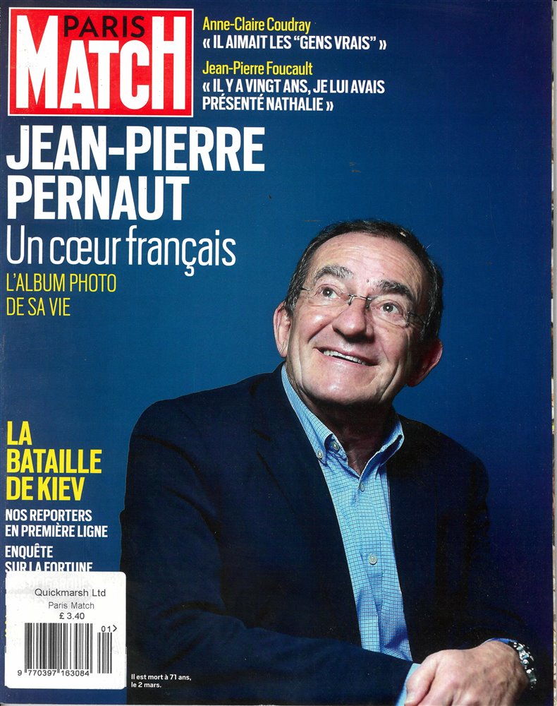 Paris Match Magazine Issue NO 3801