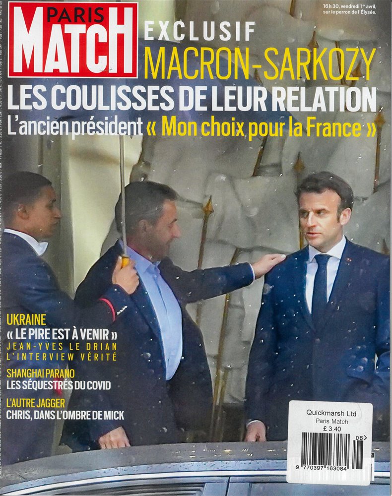 Paris Match Magazine Issue NO 3806