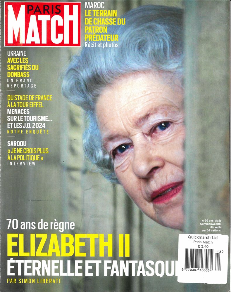 Paris Match Magazine Issue NO 3813