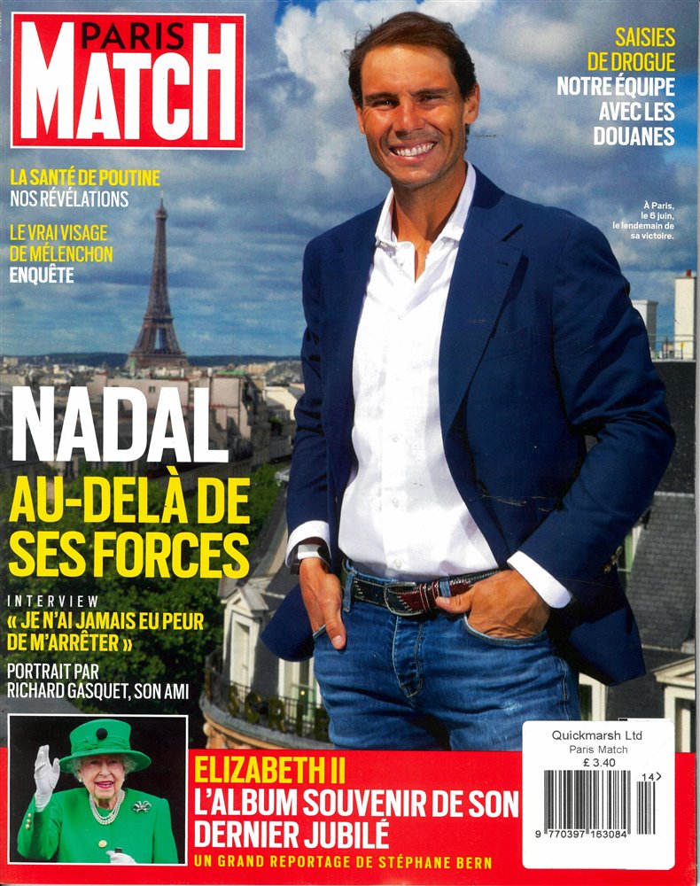 Paris Match Magazine Issue NO 3814