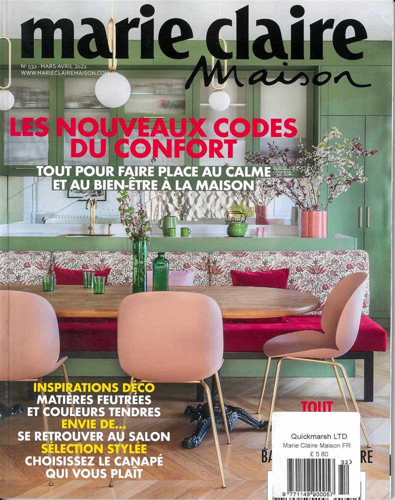 Marie Claire Maison Magazine Issue NO 532