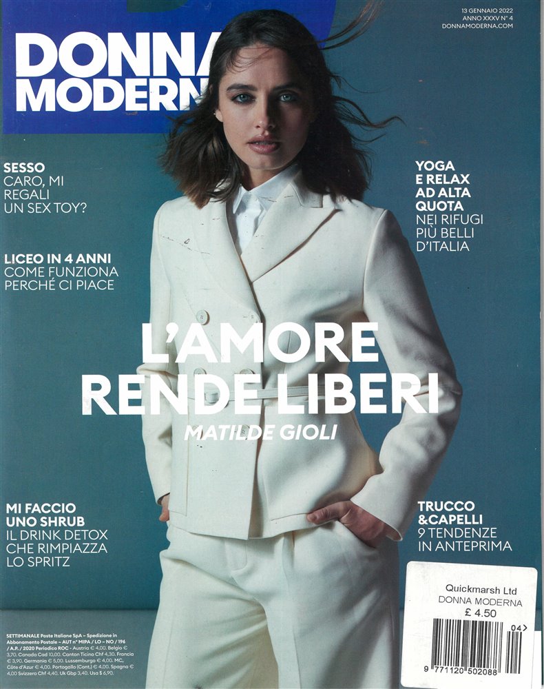 Donna Moderna Magazine Issue NO 4