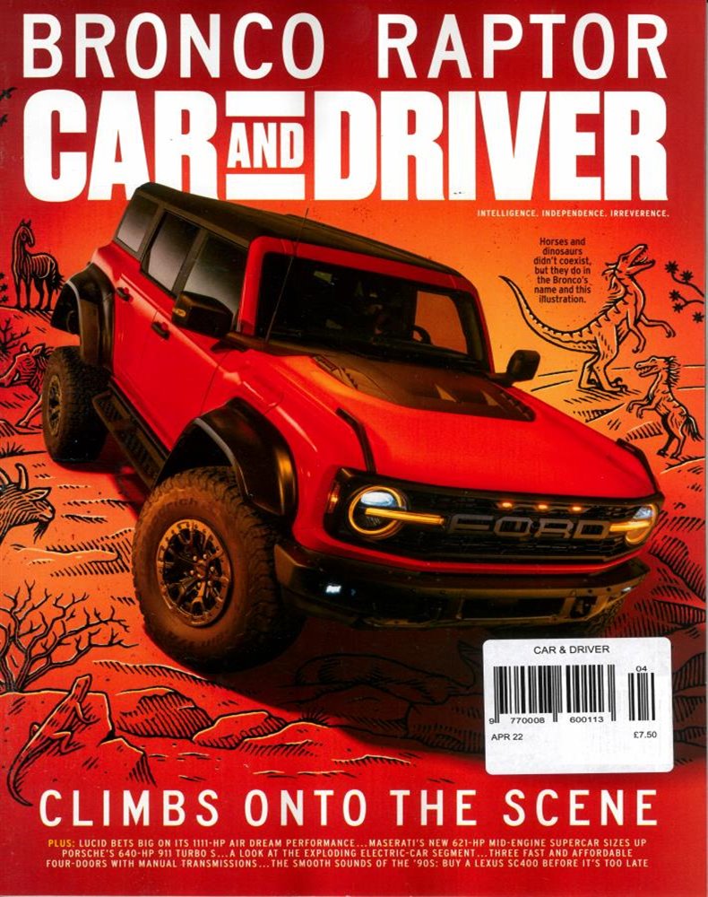 Car And Driver Magazine Issue APR 22