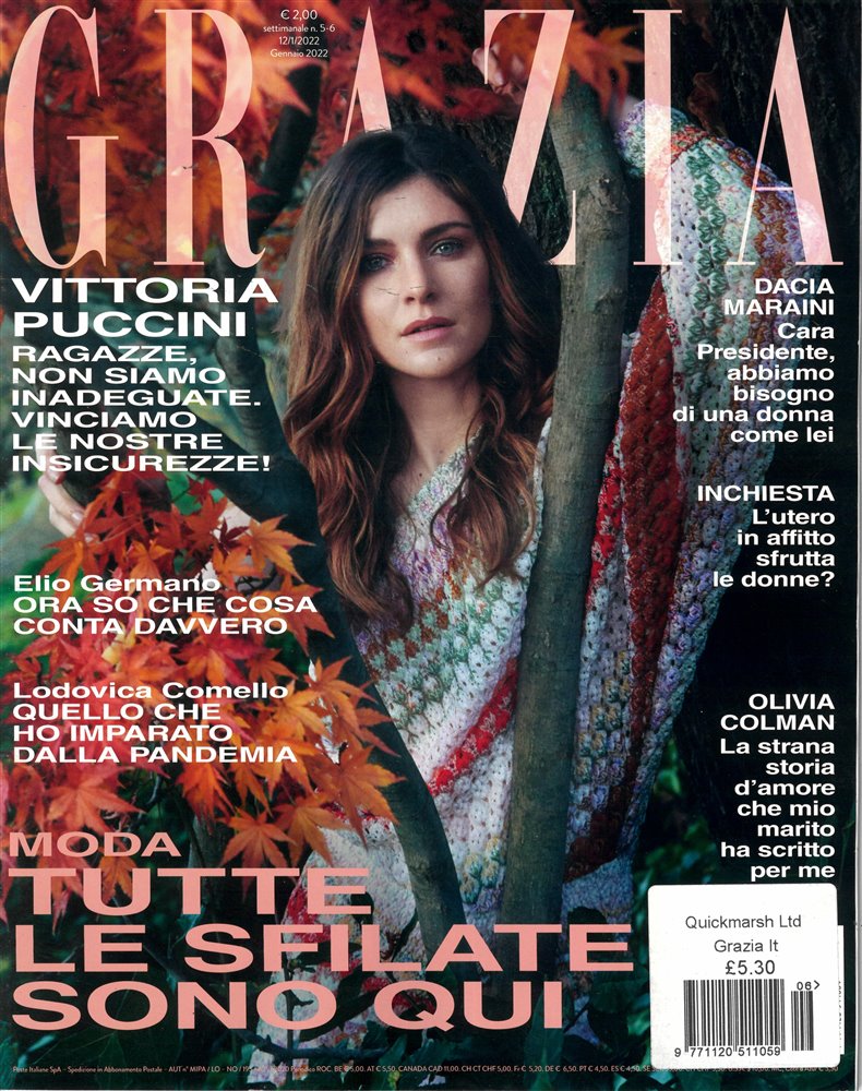 Grazia Italian Magazine Issue NO 05-06