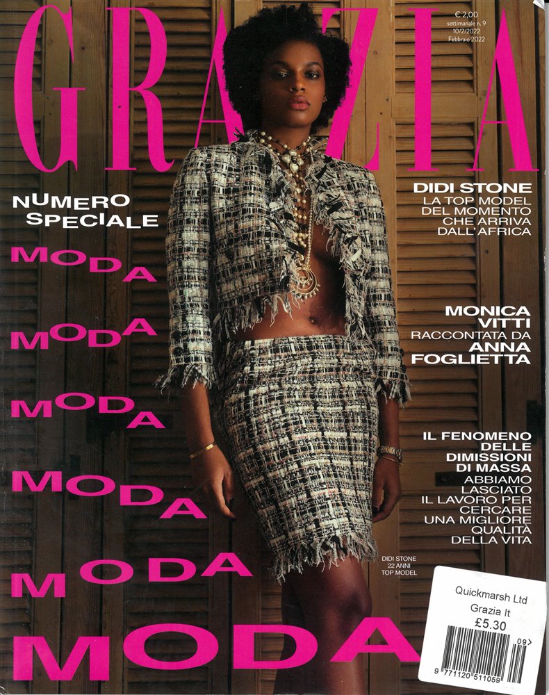 Grazia Italian Magazine Issue NO 9