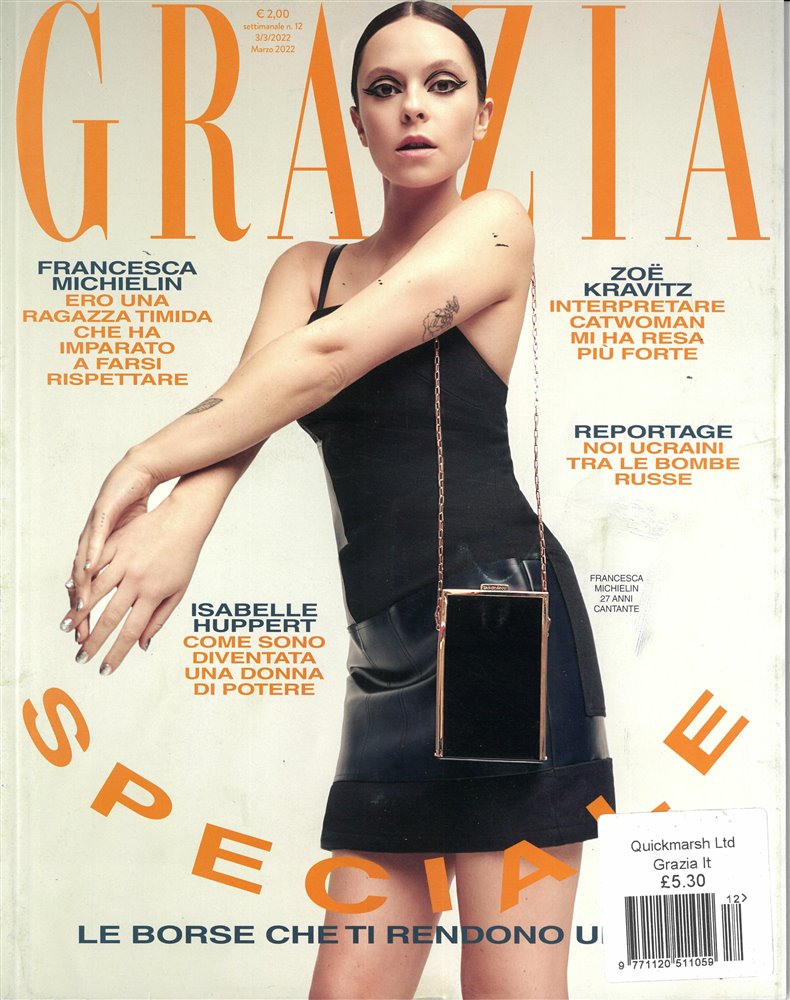 Grazia Italian Magazine Issue NO 12