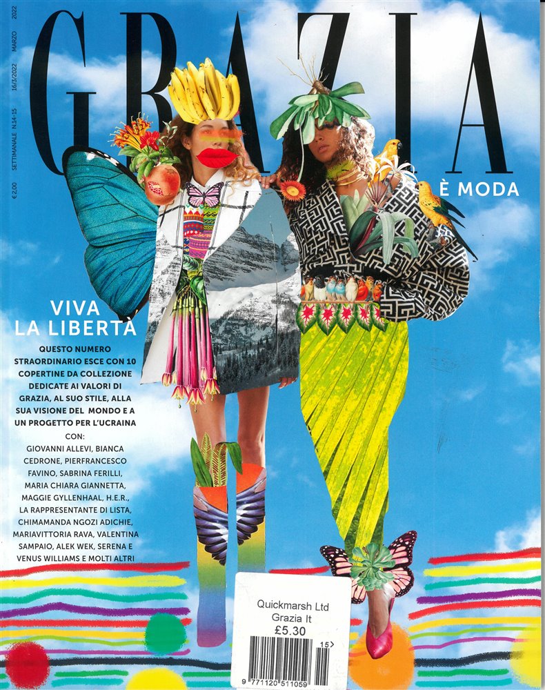 Grazia Italian Magazine Issue NO 14-15