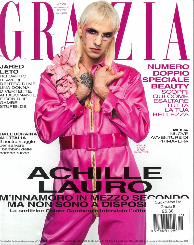 Grazia Italian Magazine Issue NO 16