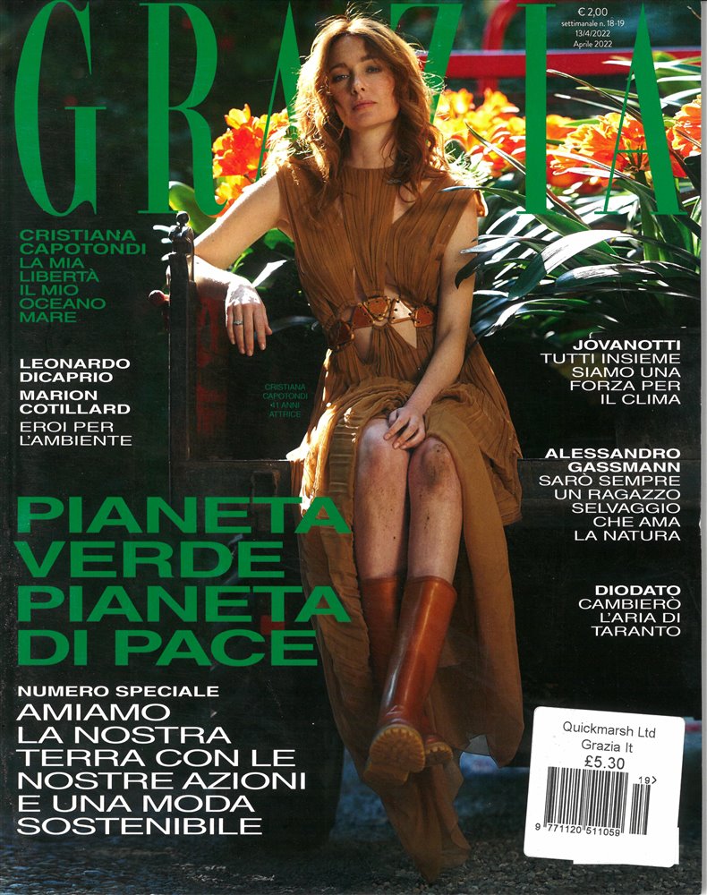 Grazia Italian Magazine Issue NO 18-19