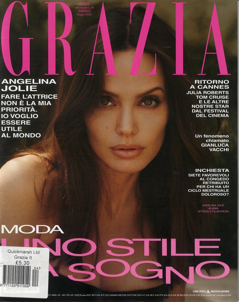 Grazia Italian Magazine Issue NO 24