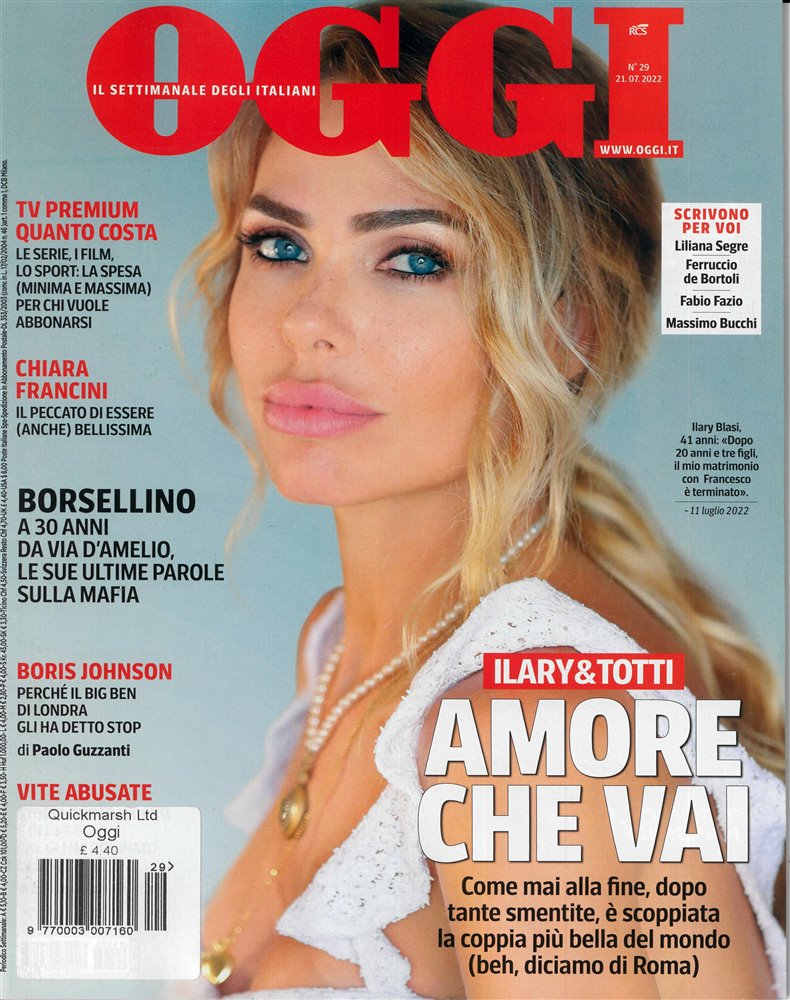 Oggi Magazine Subscription