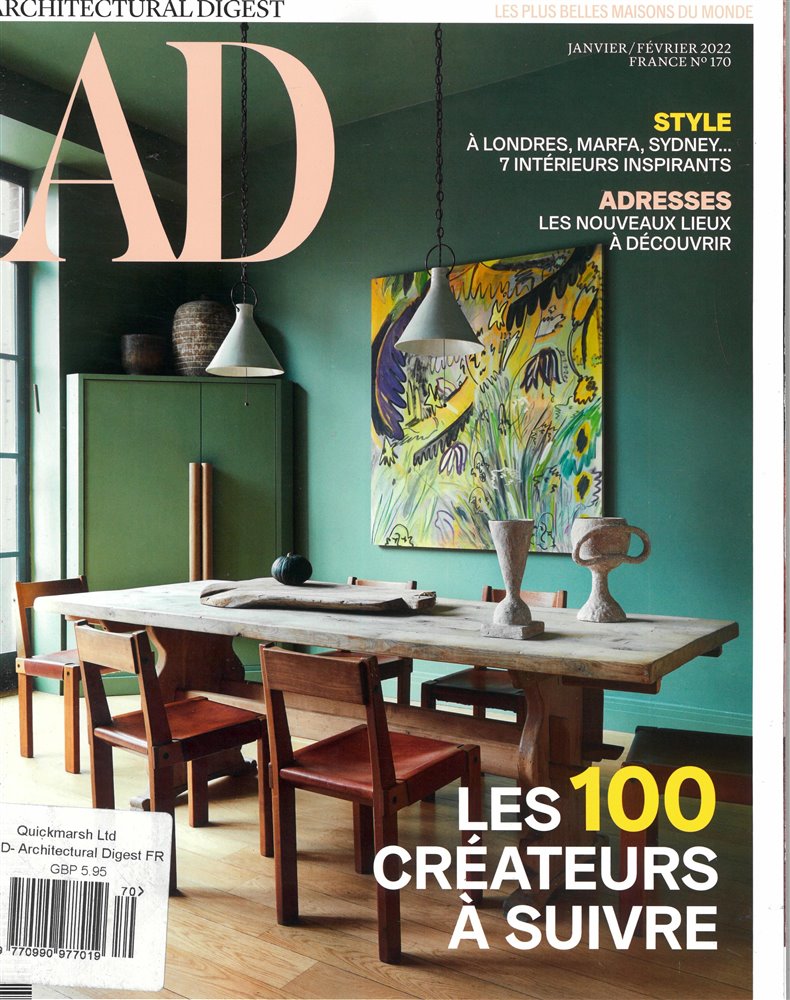 Architectural Digest French Magazine Issue NO 170