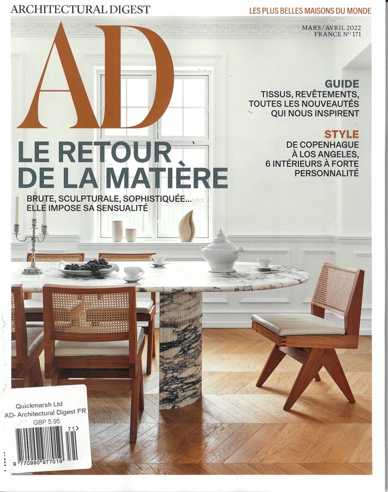 Architectural Digest French Magazine Issue NO 171