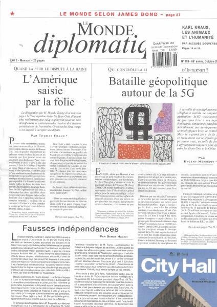 Le Monde Diplomatique Magazine Subscription / Buy At UniqueMagazines.co.uk