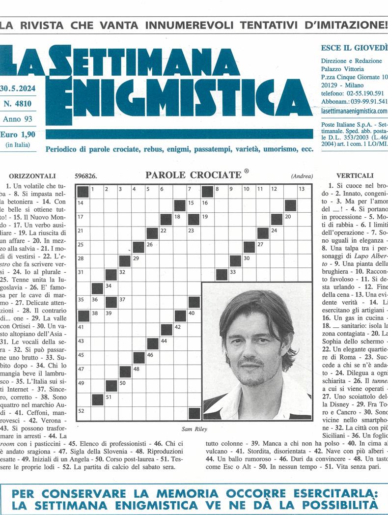 La Settimana Enigmistica - NO 4810
