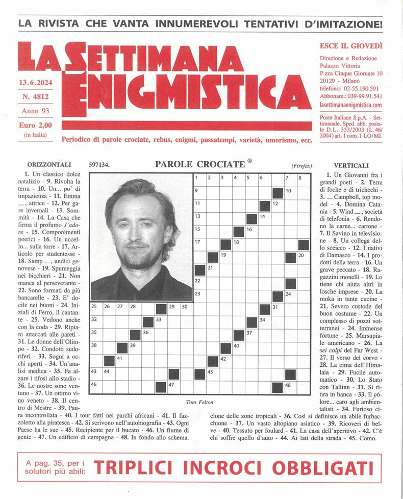 La Settimana Enigmistica - NO 4812