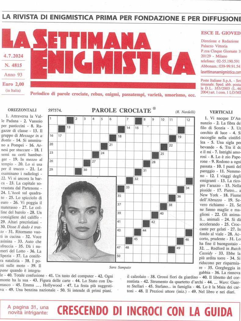 La Settimana Enigmistica - NO 4815