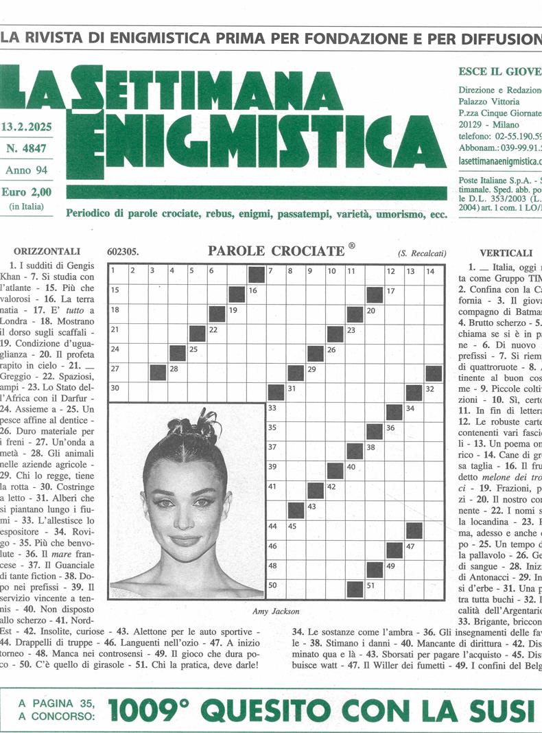 La Settimana Enigmistica - NO 4847