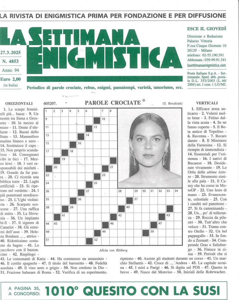 La Settimana Enigmistica - NO 4853