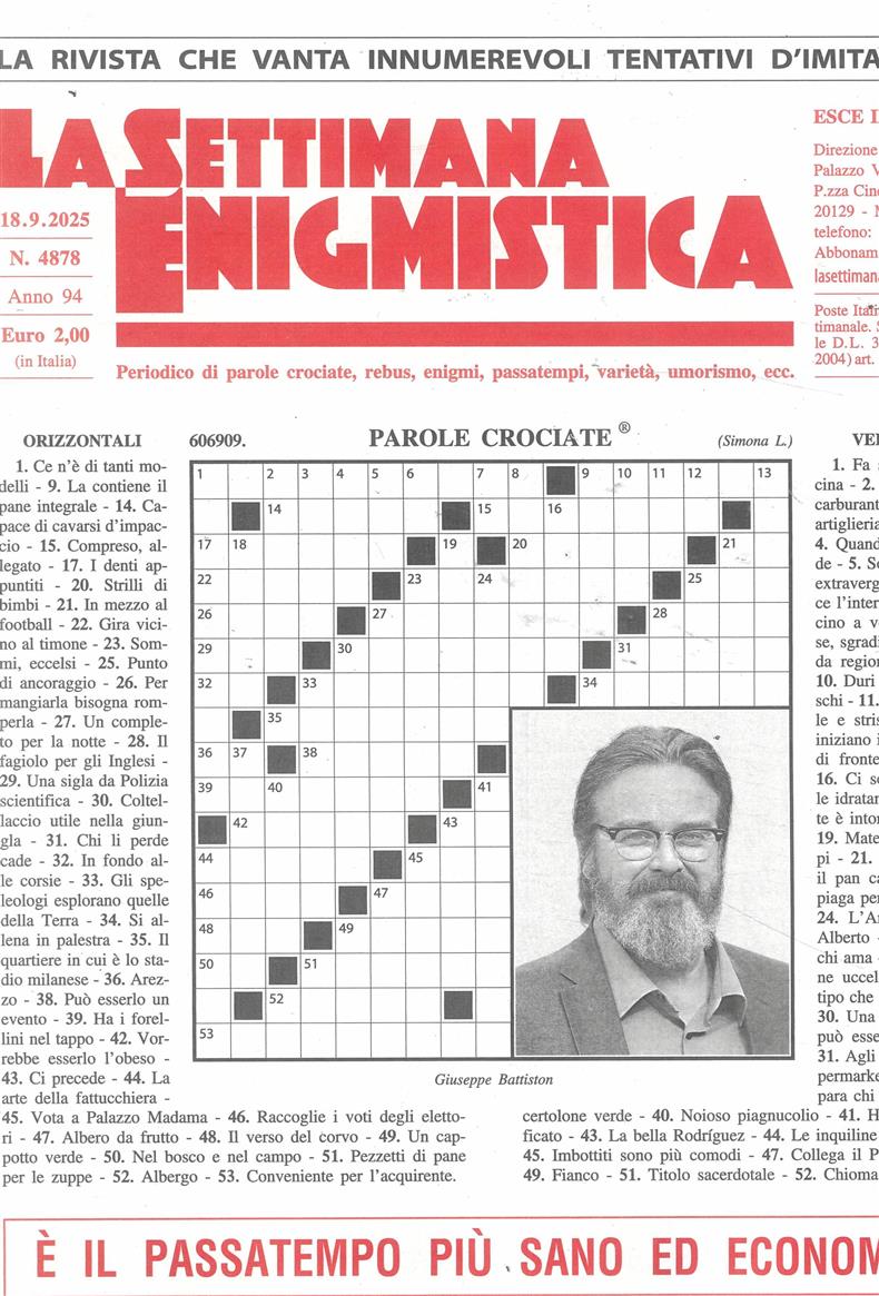 La Settimana Enigmistica - NO 4878