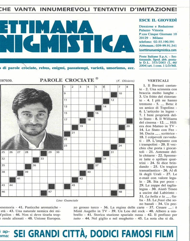 La Settimana Enigmistica Magazine Subscription, Buy at