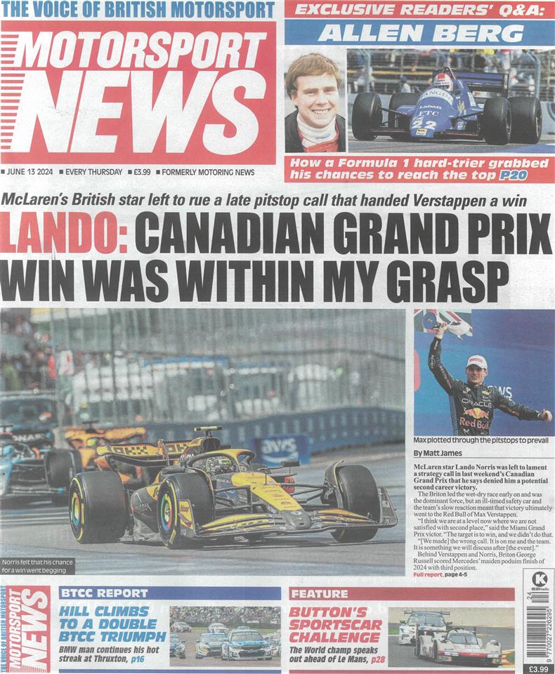 Motorsport News - 13/06/2024