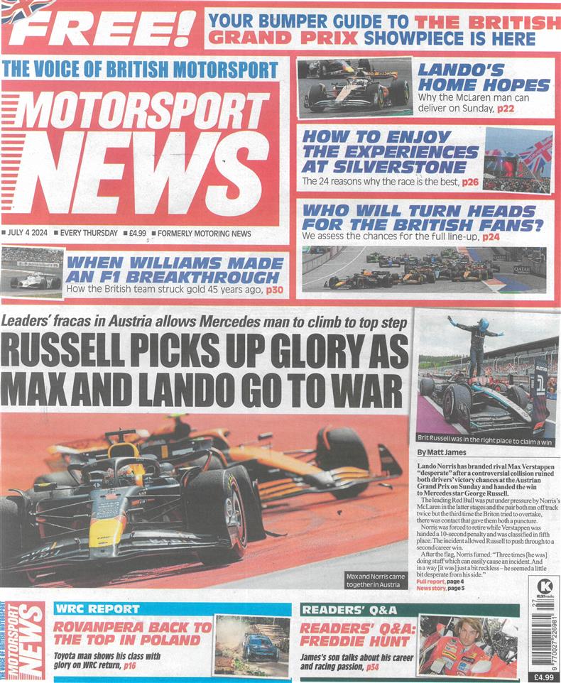 Motorsport News - 04/07/2024
