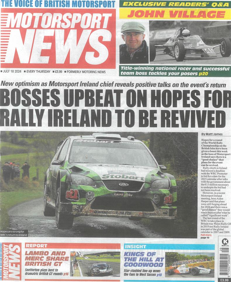 Motorsport News - 18/07/2024