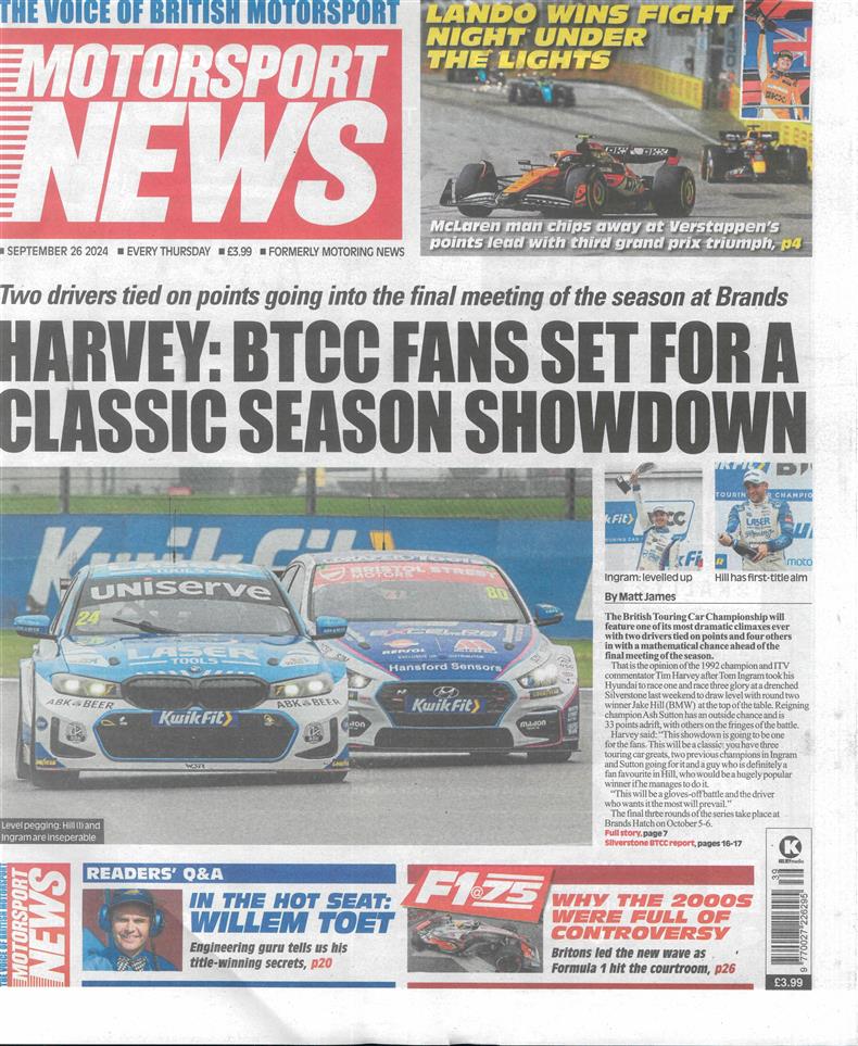 Motorsport News - 26/09/2024