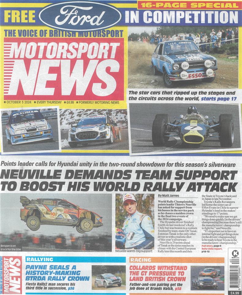 Motorsport News - 03/10/2024