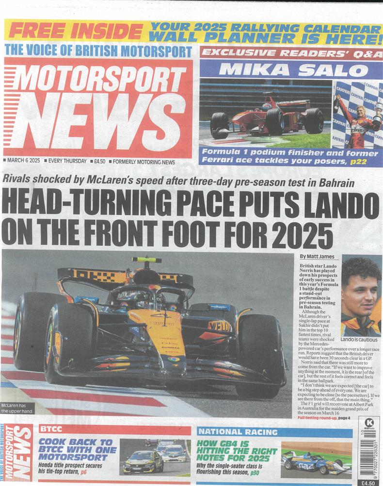 Motorsport News - 06/03/2025