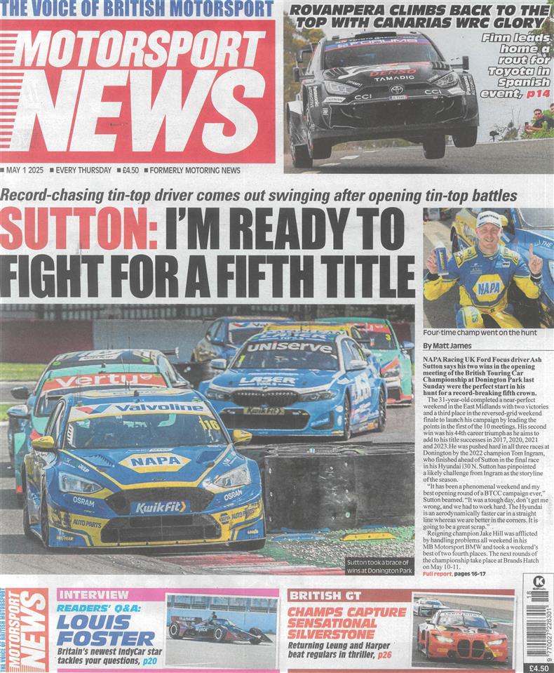 Motorsport News - 01/05/2025