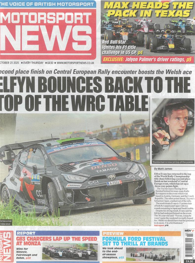 Motorsport News - 23/10/2025