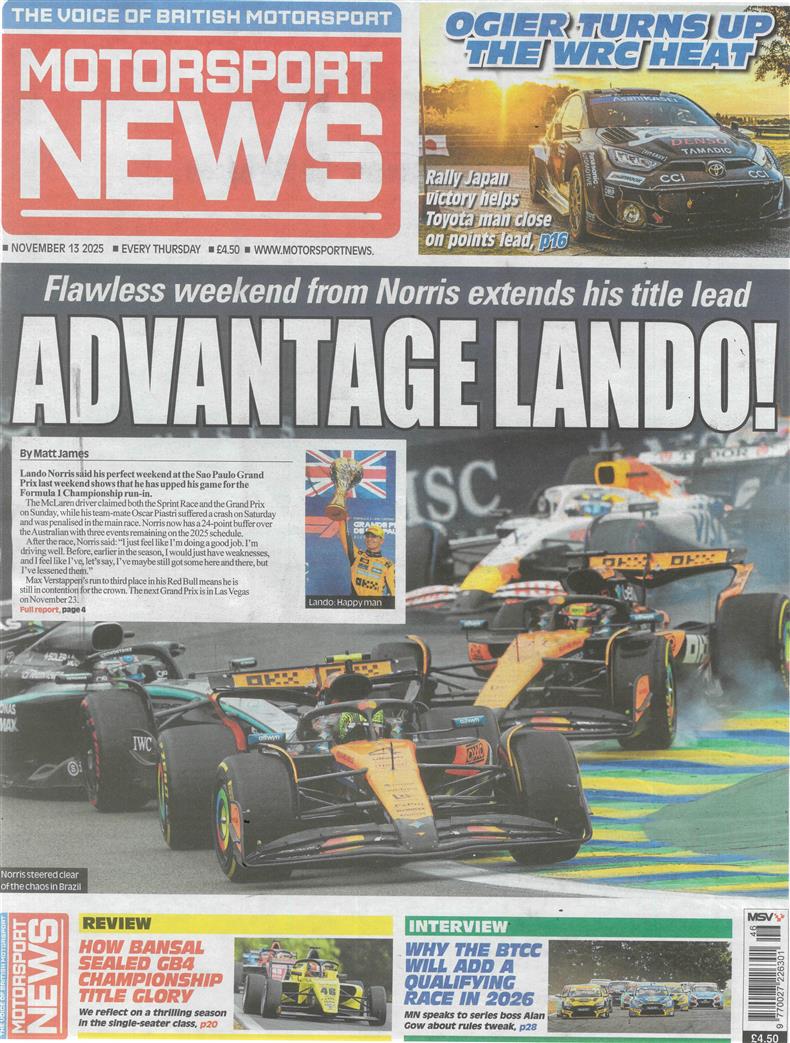 Motorsport News - 13/11/2025