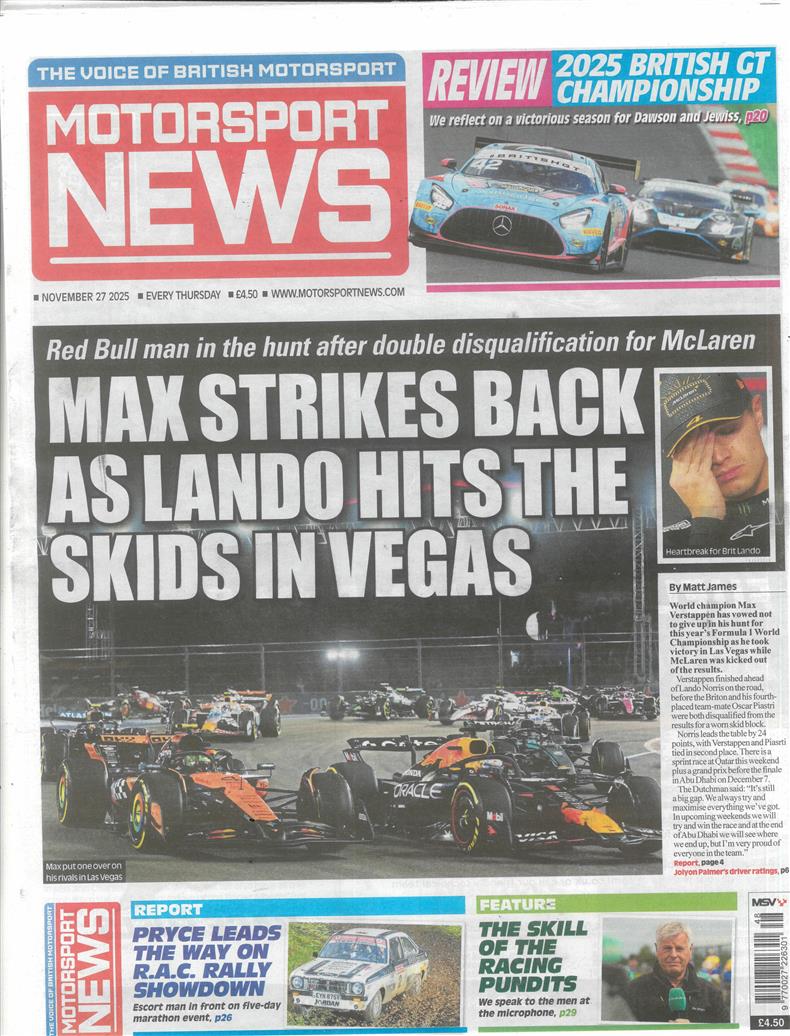 Motorsport News - 27/11/2025